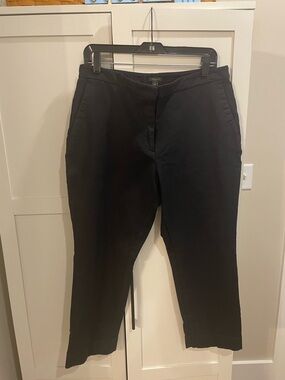 Ann Taylor Factory Women's Black Pants - Slim Tailored Style Crops